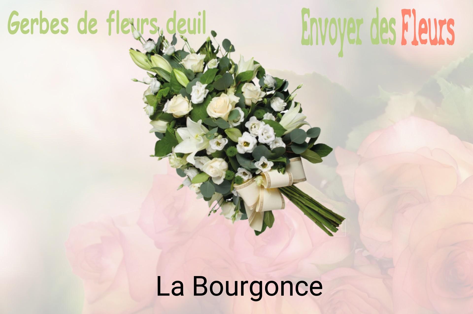 Gerbe de fleurs de deuil livrée à La Bourgonce